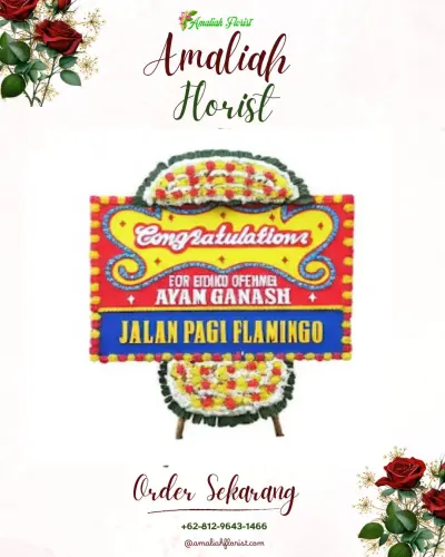 Bunga Papan Congratulation di Tanjung Sari Surabaya